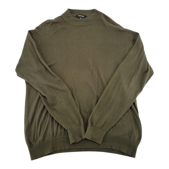 Murano Olive Green Mock Neck Sweater Mens Long Sleeve Size XL - Picture 1 of 5